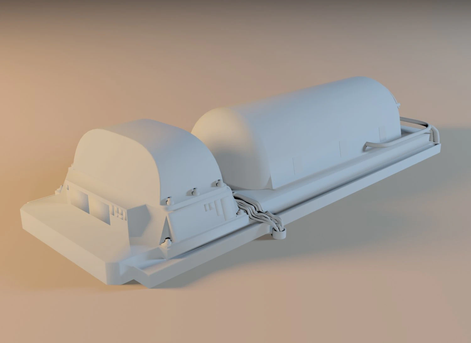 3ds max steam generator from the soviet power plant 3D Model .c4d .max .obj .3ds .fbx .stl .blend 