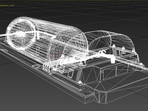 3ds max steam generator from the soviet power plant 3D Model