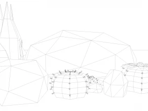 paquete de desierto de baja poli Modelo 3D