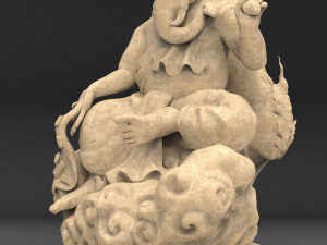 the ganesh posture give money 3d print model Modelo de Impressão 3D