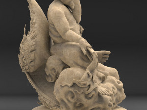 the ganesh posture give money 3d print model Modelo de Impressão 3D