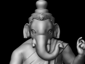 the ganesh posture give money 3d print model Modelo de Impressão 3D