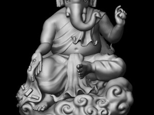 the ganesh posture give money 3d print model Modelo de Impressão 3D