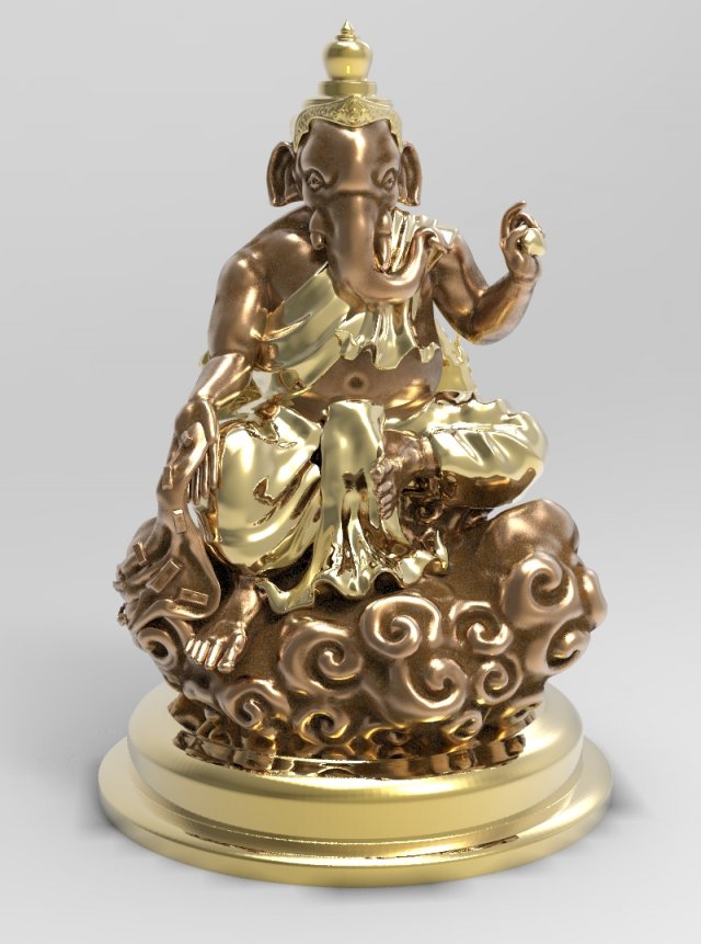 the ganesh posture give money 3d print model Modelo de Impressão 3D .c4d .max .obj .3ds .fbx .stl .blend