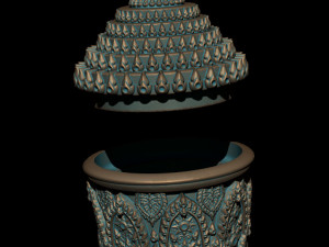 the cup thai pattern - 3d print model 3D Принт Модель