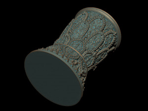 the cup thai pattern - 3d print model 3D Принт Модель