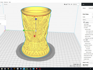the cup thai pattern - 3d print model 3D Принт Модель