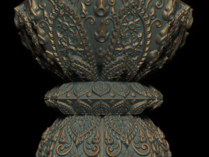 the cup thai pattern 2 - 3d print model 3D Print Model