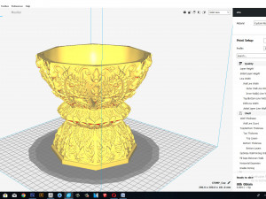 the cup thai pattern 2 - 3d print model 3D प्रिंट मॉडल
