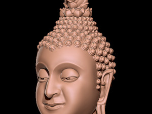 the budda head - thai pattern - 3d print Model do druku 3D