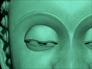 the budda head - thai pattern - 3d print Model do druku 3D