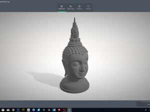 the budda head - thai pattern - 3d print Model do druku 3D
