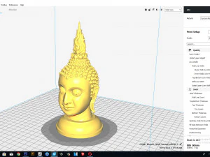 the budda head - thai pattern - 3d print 3D Print Model