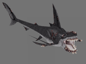 zombi shark 3D 모델