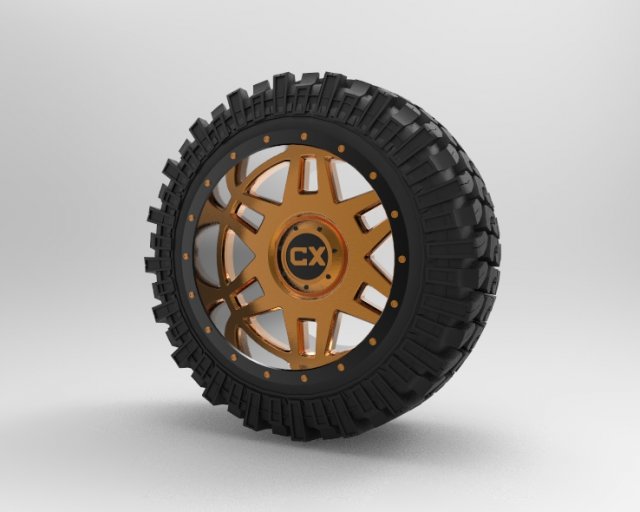 wheel cx 3D Model .c4d .max .obj .3ds .fbx .stl .blend