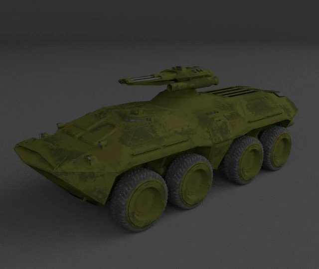 transporte de pessoal blindado apc btr 80 ficção científica Modelo 3D .c4d .max .obj .3ds .fbx .stl .blend