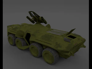 transporte de pessoal blindado apc btr 80 fic&ccedil;&atilde;o cient&iacute;fica Modelo 3D