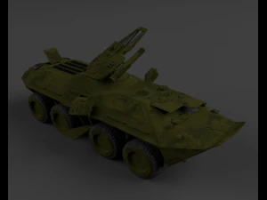 transporte de pessoal blindado apc btr 80 fic&ccedil;&atilde;o cient&iacute;fica Modelo 3D