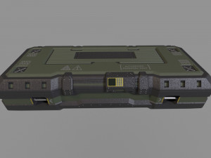 ammo box scifi Model 3D