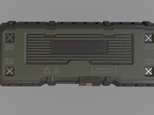 ammo box scifi Model 3D