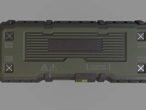 ammo box scifi 3D Model