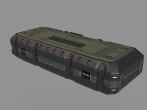 ammo box scifi Model 3D