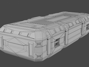 ammo box scifi Model 3D