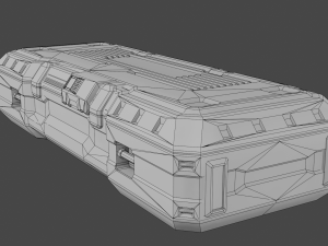 ammo box scifi Model 3D