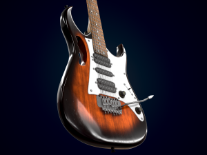 electric guitar homage heg-380 3D Model
