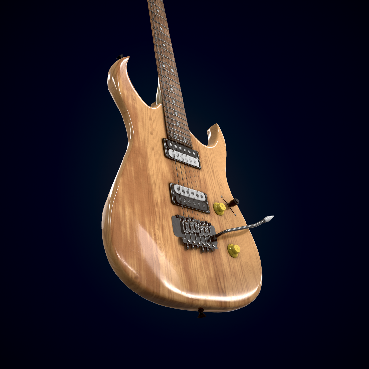 3д модель гитары. Электрогитара homage HEG-382.