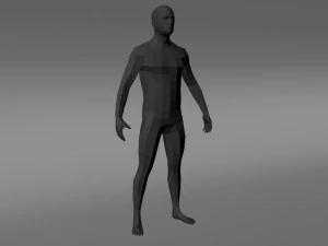 Mann Low Poly 3D Modell