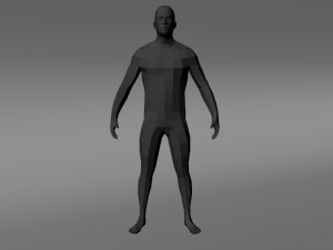 man low poly 3D मॉडल