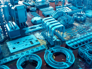 extreme sci-fi kit bash set Modelo 3D