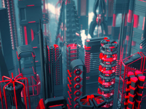 sci fi mechanisms kitbash set - 100 pieces Model 3D