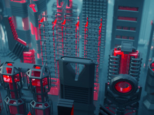sci fi mechanisms kitbash set - 100 pieces Model 3D