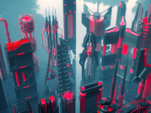 conjunto kitbash de mecanismos de fic&ccedil;&atilde;o cient&iacute;fica - 100 pe&ccedil;as Modelo 3D