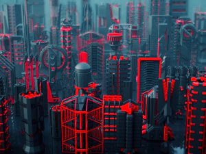 conjunto kitbash de mecanismos de fic&ccedil;&atilde;o cient&iacute;fica - 100 pe&ccedil;as Modelo 3D