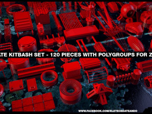 ultimate kitbash set - 120 pieces Model 3D