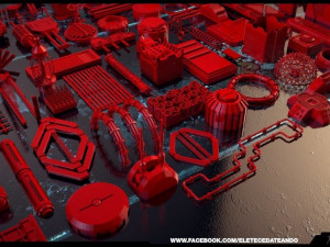 ultimate kitbash set - 120 pieces 3D 模型
