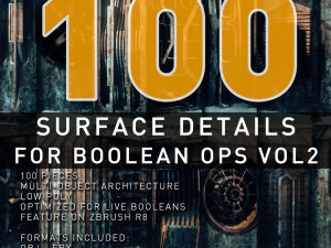 surface details for boolean operations vol 2 Model 3D