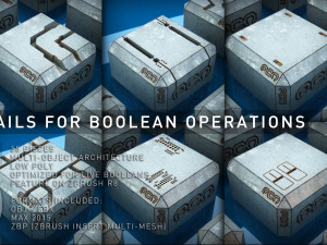 surface details for boolean operations 3D 模型