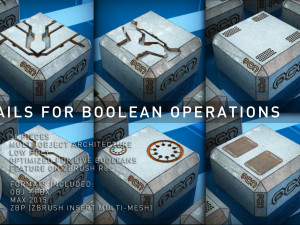 surface details for boolean operations 3D 模型