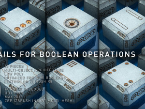 surface details for boolean operations 3D 模型