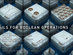 surface details for boolean operations 3D 模型