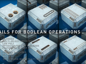 surface details for boolean operations 3D 模型