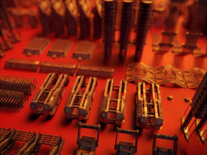 array di fantascienza - set kitbash da 100 pezzi da 100 Modello 3D