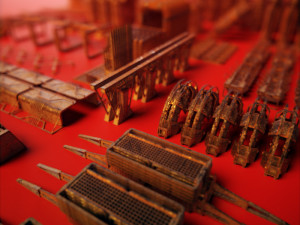 sci fi array - 100 100 pieces kitbash set 3D Model