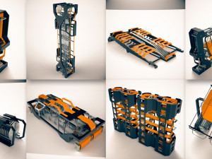 mega alien structures - 100 models kitbash set Model 3D