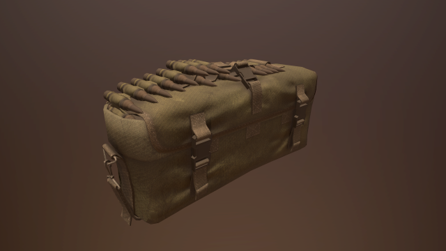 ammo bag 3D Model .c4d .max .obj .3ds .fbx .stl .blend 