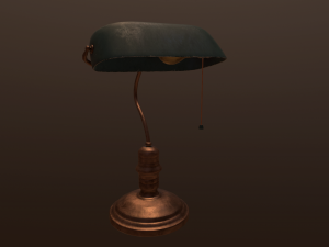 library lamp 3D-Modell